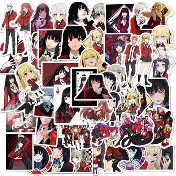 

50pcs/pack Gambling Abyss Anime Graffiti Sticker Water Cup Bike Guitar Skateboard Luggage Laptop Waterproof Game Toy Sticker