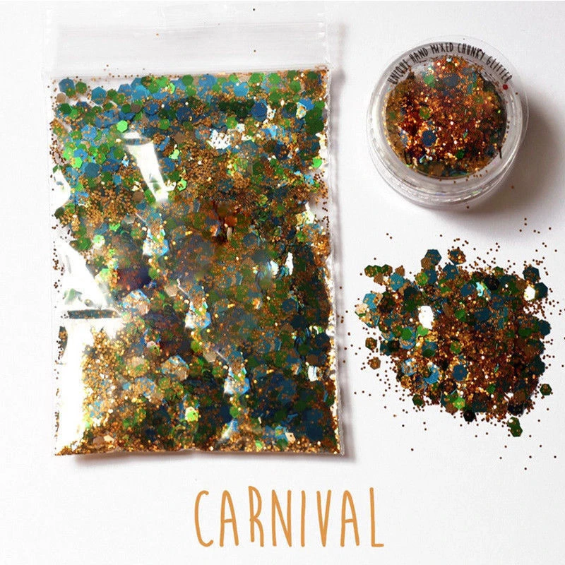 Carnival Горячая Распродажа, 14 цветов, праздничные блестящие пудры для лица, вечерние тени для макияжа, декоративная косметика для лица - Цвет: Carnival