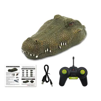 

Flytec RC Fake Crocodile Remote Control Racing Boat Halloween Prank Maker Fun Novelty Simulation Electric Waterproof Spoof Toy