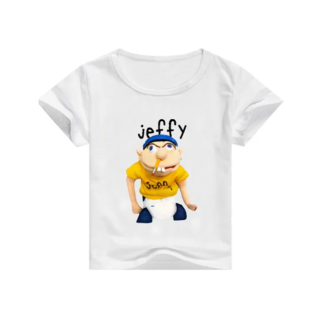 Kids Boys Girls Jeffy Puppet Cap Tops Cotton Tee Short Sleeve T Shirts Hat Kids Clothes Shoes Accessories Boys Clothing Shoes Accessories Larouchemc Com