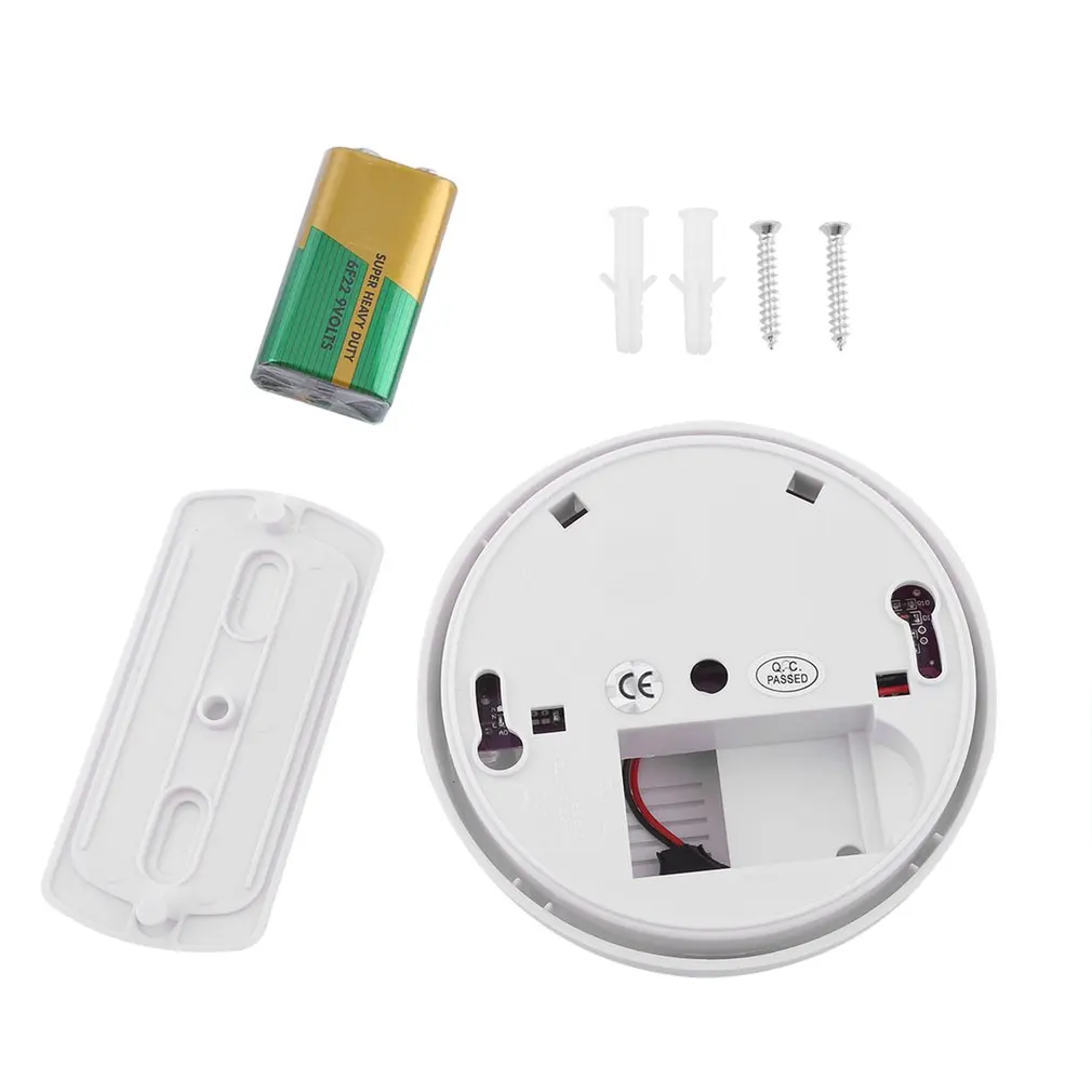 

10PCS Smoke Detector 84db Alarm Signal Smoke sensor Detection Home Safety Security Ceiling Or Wall Mounting With 9V Battery