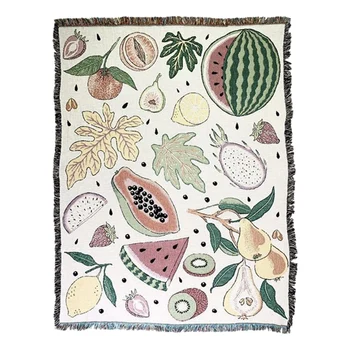 

Fruits Thick Tapestry Blanket Original Design Ins Nordic Throw Blanket Bedding Sheet Sofa Cover for Home Decoration Bedroom