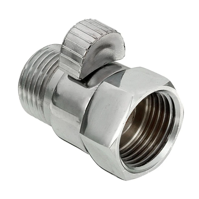 

Brass G1/2" Flow Control Valve Water Pressure Reducing Controller Hand Held Sprayer Head Shut Off Stop Switch For Shower Supply