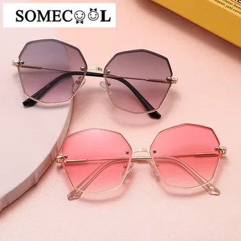 

Metal Kids sunglasses Rimless 3-7 yrs Baby Party Sunglasses UV400 summer glasses Fashion 2020 Brand new Street eyewear UV400 N76