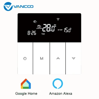 

Temperature Control - Smart 16A 220V Touch Screen Electric Wifi Underfloor Heating Thermostat Works For Google And Alexa