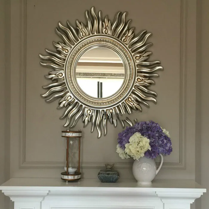 

Free shipping Sun Apolo Wall Decorative Mirror Bathroom Mirror Art Designs Gold/silver/champion