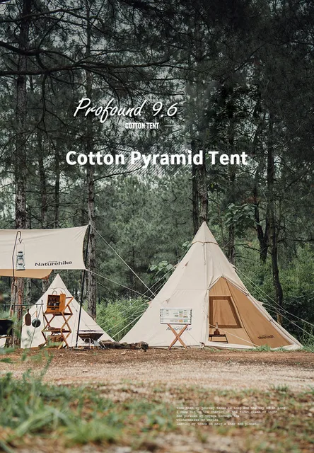 Naturehike コットンピラミッドラージテント ブライトン12.3」　中古 Naturehike コットンピラミッドラージテント ブライトン12.3