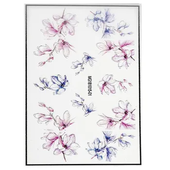 

5Pcs Nail Art 3D Sticker Floral Pattern Carving Nail Sticker Nail Art Diy Tools