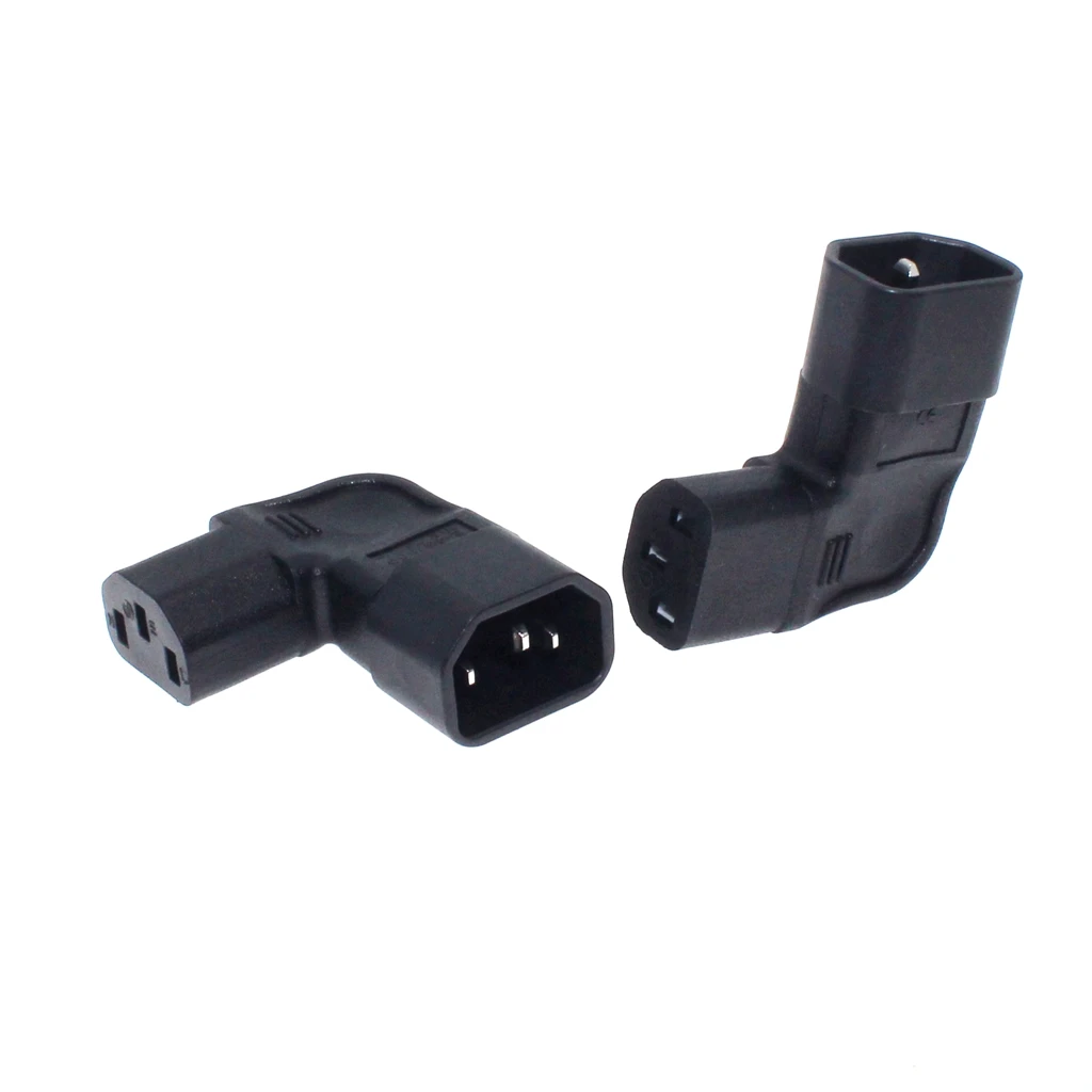 Cabo de Extensão C13 do Ângulo do Conversor do Ângulo de Iec60320 C13 para C14 Pdu Acima para Baixo para Baixo do Ângulo Direito Cabos de Alimentação Macho para Fêmea Cabo de Alimentação ca - Imagem 6