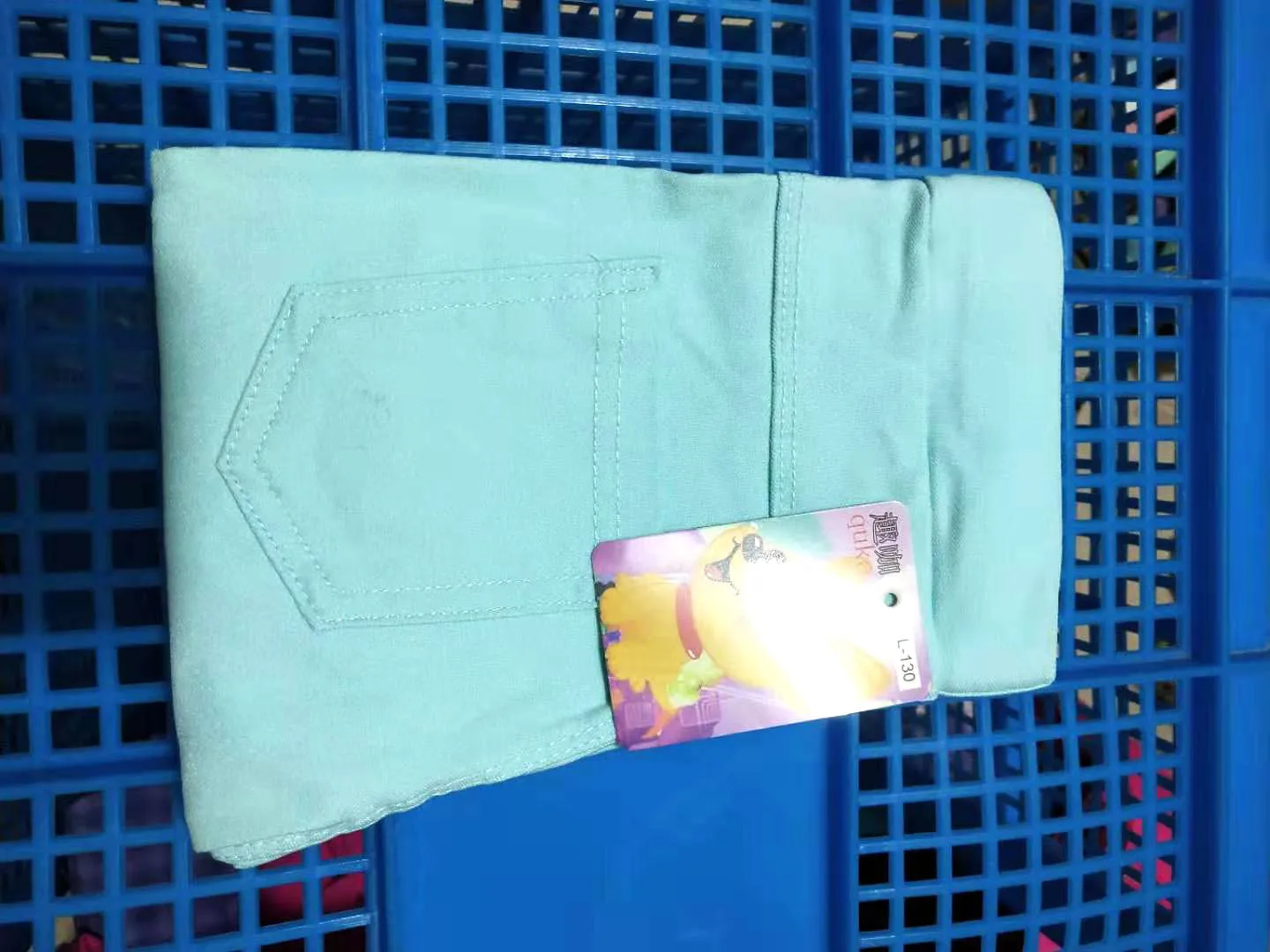 light blue Узкие брюки для девочек от 3 до 10 лет детские леггинсы на весну, осень и лето узкие брюки Прямая поставка KF683 - Цвет: light blue