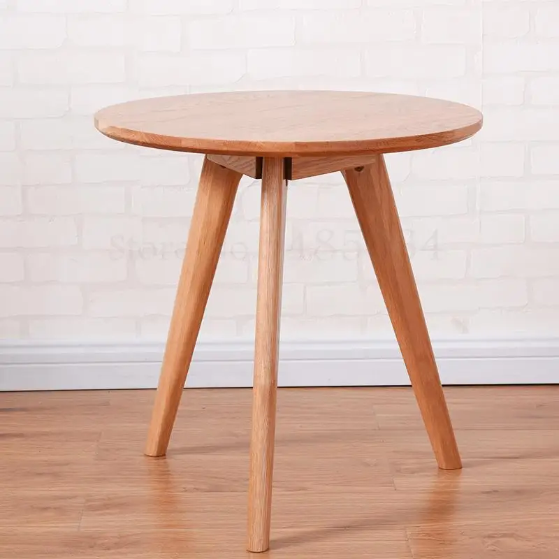 Solid Wood Coffee Table Oak Small Nordic Side Living Room Sofa Tea Simple Corner |