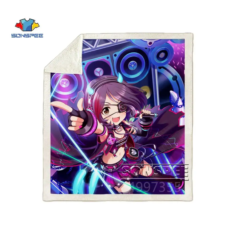 SONSPEE Idol Master Золушка девушки аниме дети взрослые 3d печать одеяло диване пододеяльник зимнее теплое постельное белье офисное одеяло для короткого сна - Цвет: 14