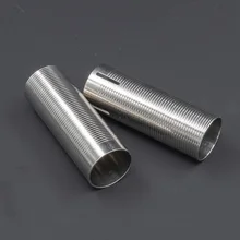 Stainless Steel  Heat Dissipation Silver 100%/75% Cylinder For Gear Box Parts  Water Gel Ball Blaster AEG Airsoft