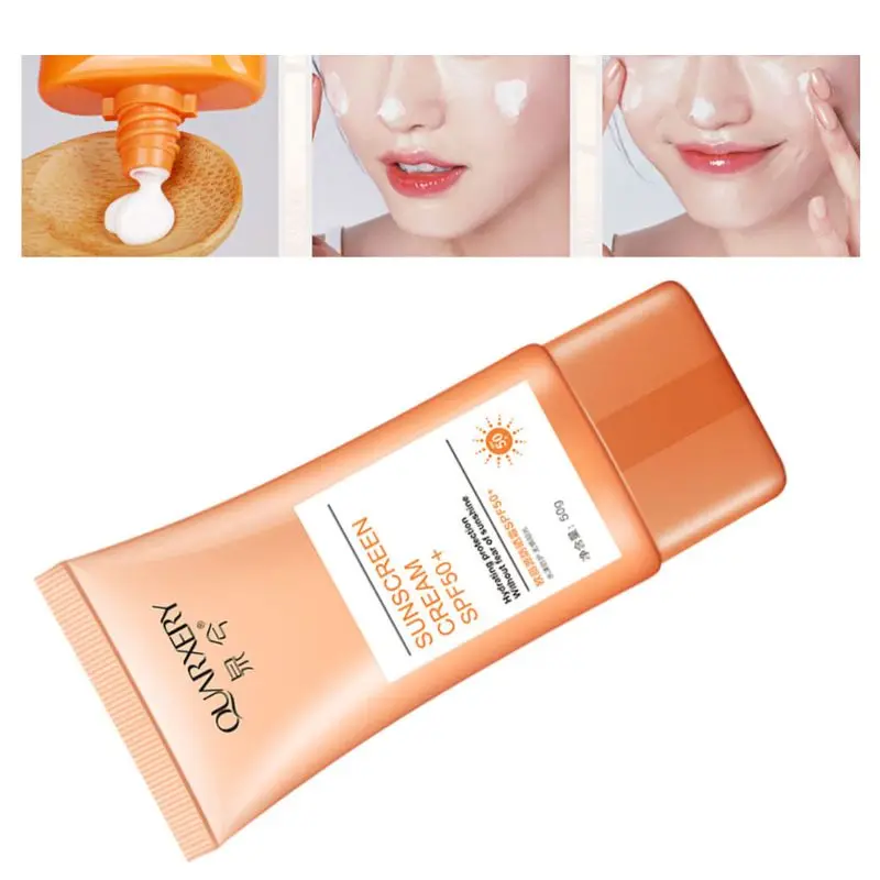 50 г SPF50+ солнцезащитный крем, водонепроницаемый, для восстановления лица, летний уход за кожей тела, солнцезащитный крем, отбеливающий, УФ-защита, увлажняющий лосьон