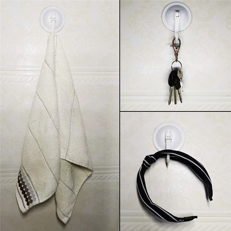 Suction Hooks Vacuum Sucker Hangers Removable Reusable Without Nails & Glue Diameter 70mm Vacuum Suction Cup Hooks 30DEC2503