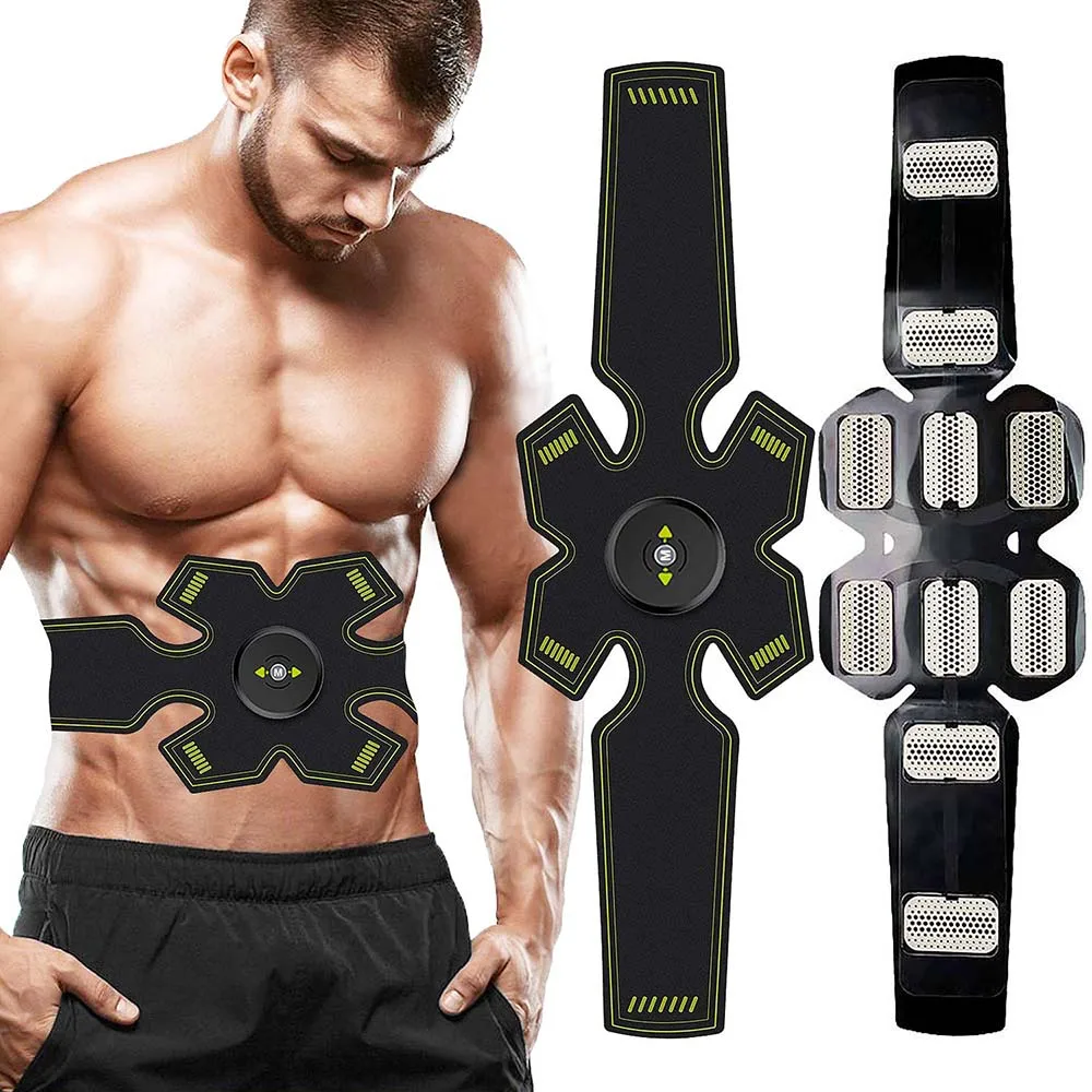 

Abdominal Muscle Stimulator Trainer EMS Abs Fitness Equipment Training Gear Muscles Electrostimulator Toner Exercise At Home Gym