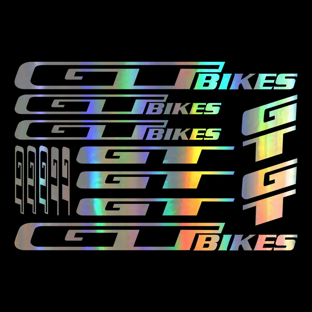 34cm*22cm For Gt Bikes Vinyl Decal Stickers Sheet Frame Cycle Cycling Bicycle Mtb Road - Car Stickers