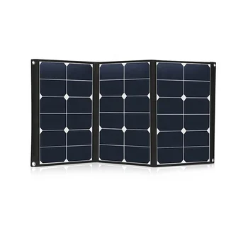 

60W foldable solar panel with customized the connector