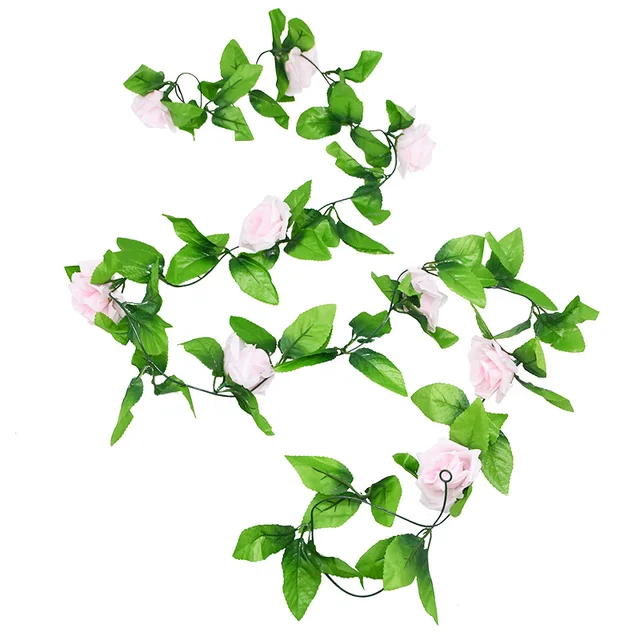 180cm Fake Ivy Wisteria Flowers Artificial Plant Vine Garland for Room Garden Decorations Wedding Arch Baby Shower Floral Decor 230cm H01