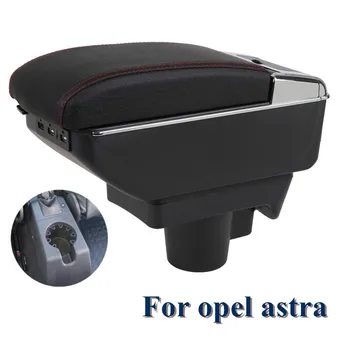 

Armrest box for opel astra H 2004-2014 car armrest pad covers seat armrests double layer storage box 7 USB charging ports