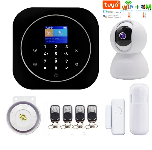 Yobang охранный дом офисная охранная Аварийная сигнализация wifi gsm Поддержка Tuya приложение дистанционное управление домашняя система автоматической безопасности