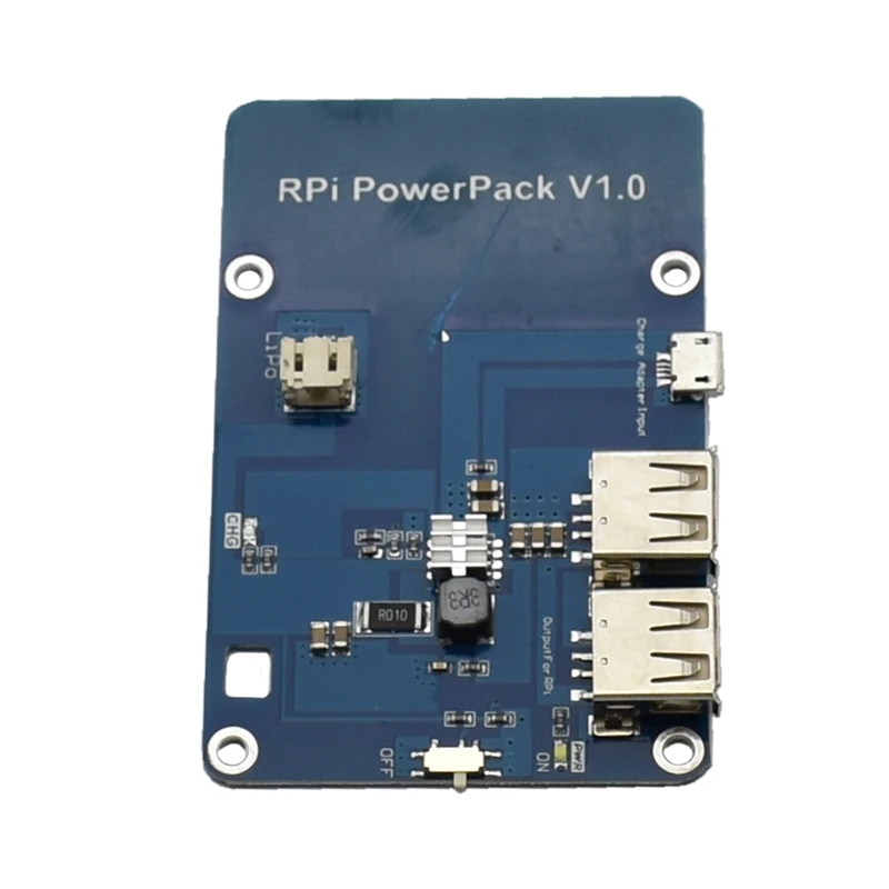ABHU-Raspberry Pi 3 литиевая батарея блок питания плата расширения двойной USB мобильный источник питания зарядный Модуль 5 в 1A для Raspberry P