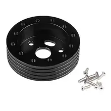 Адаптер рулевого колеса черный Замена алюминиевого сплава аксессуар 1"