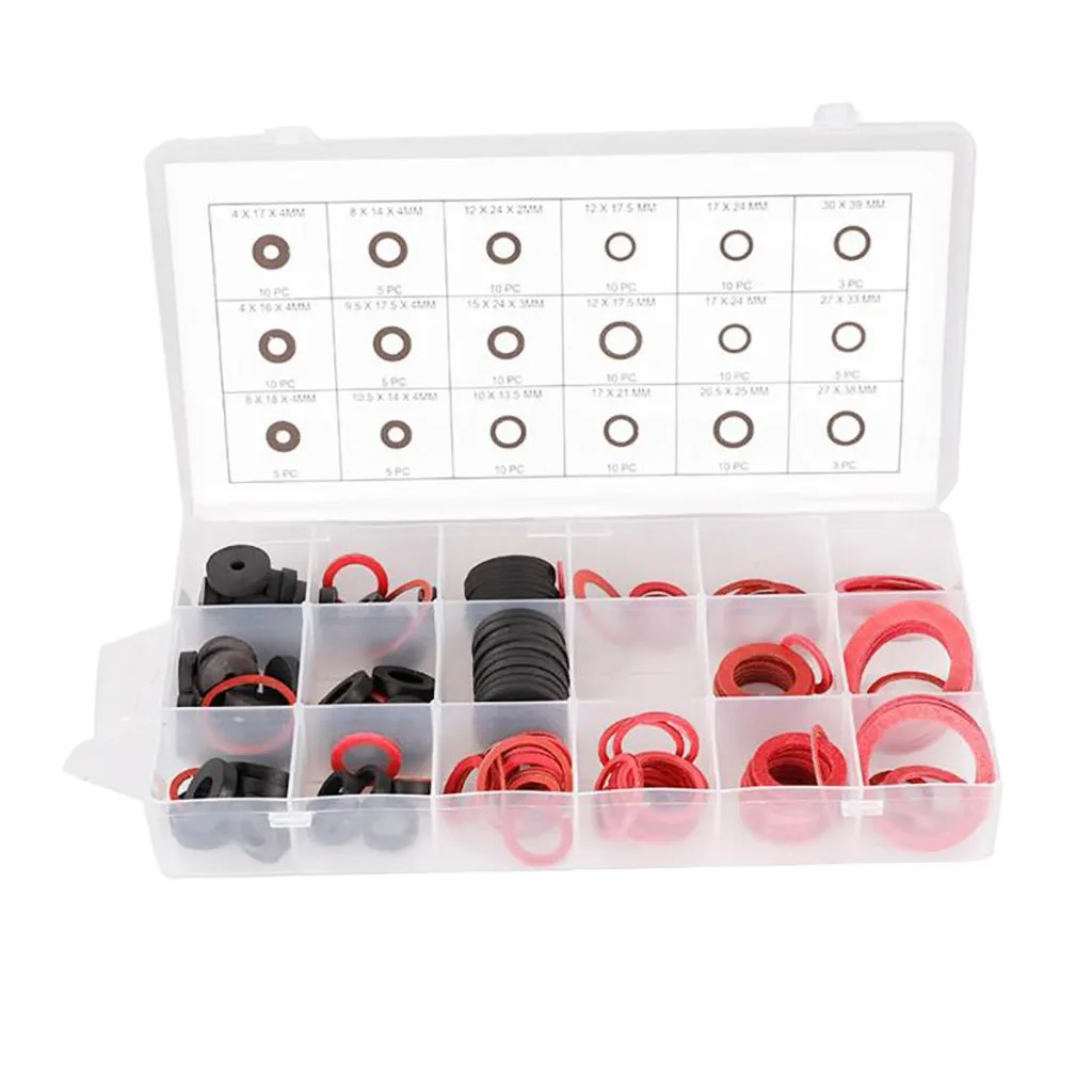 New 141pcs Rubber O Ring Assortment Washer Gasket Sealing O-Ring Kit with