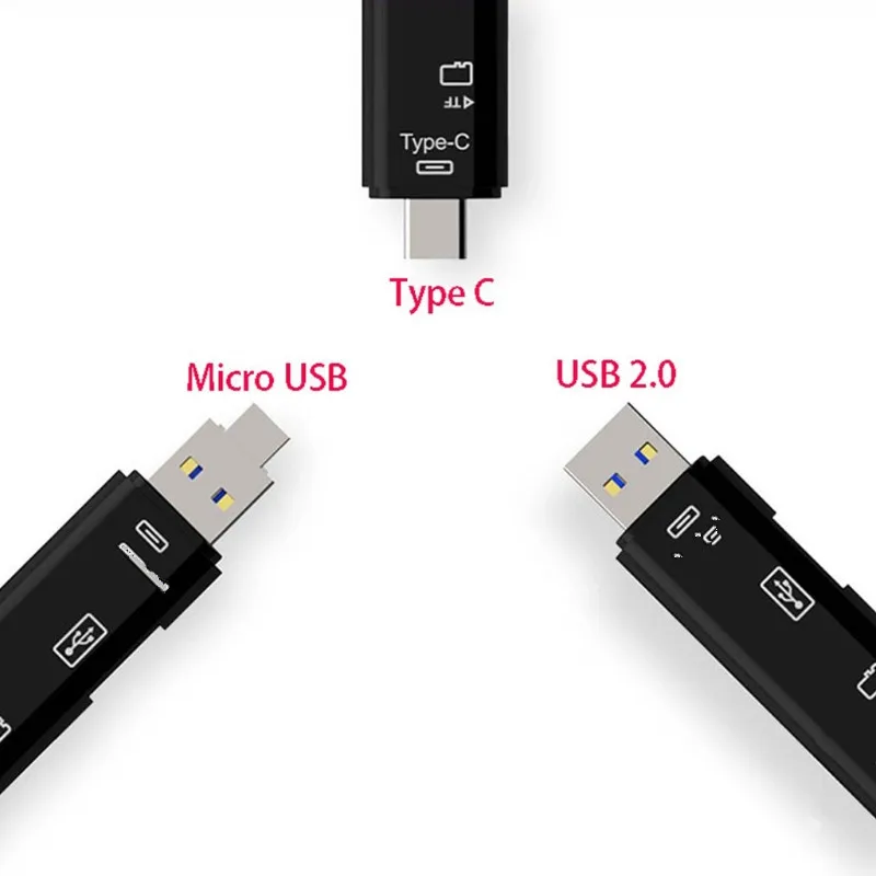 Micro usb type C USB TF считыватель карт OTG концентратор адаптер для samsung для Xiaomi для MacBook J08 дропшиппинг