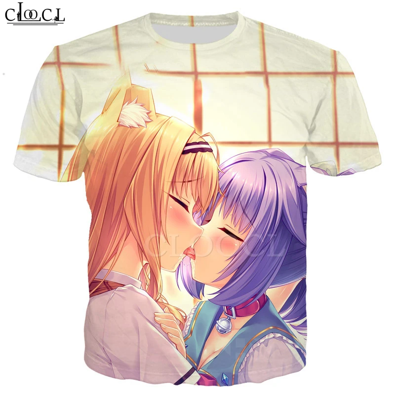 

New Style Anime Nekopara Chocolate Vanilla Cute Girls T Shirt 3D Printing Unisex Jogging Sweatshirt Casual Hooded Tops T508