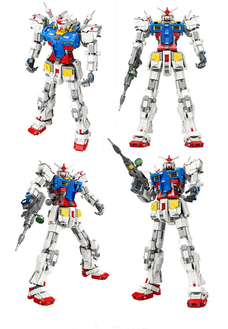 3500 шт 18k фигурки роботов RX78-2 механический первобытный воин мех классическая модель Gundam Кирпичи Строительные блоки игрушки