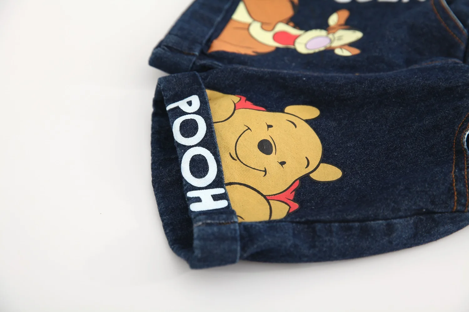 Childrenswear Baby Men And Women Children Cartoon Printed Washing Cowboy Revers Shorts Dk039