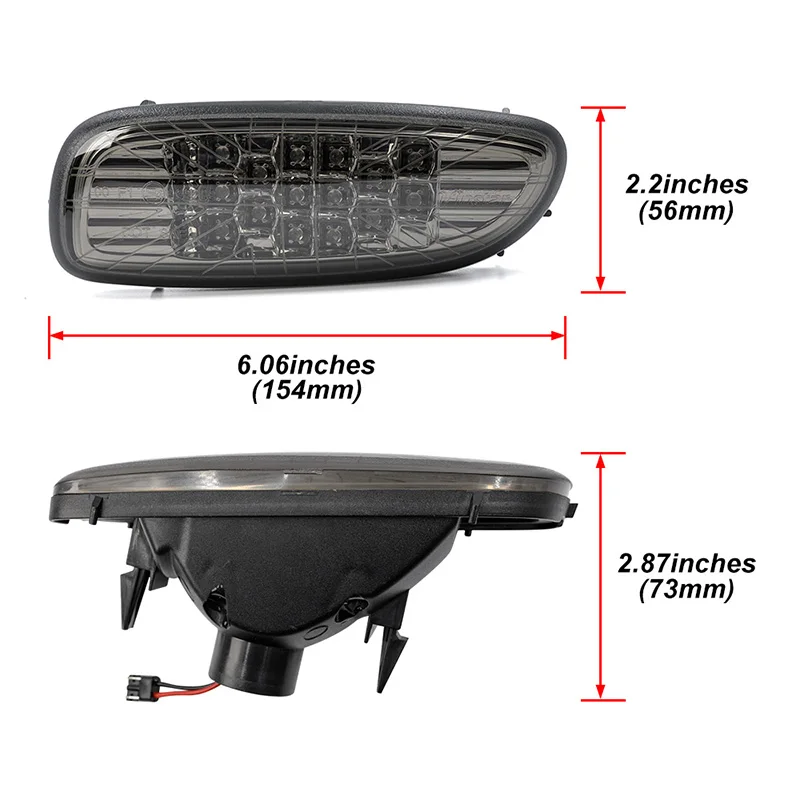 Подходит для Mini Cooper R56 R57 R58 R59 светодиодные задние противотуманные ходовые огни в