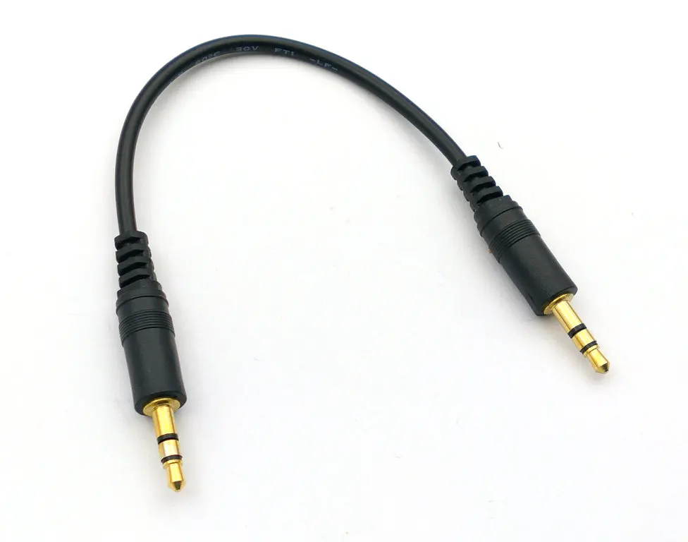 2pcs 3.5mm 1/8 male mini plug monaural Stereo audio connector cable
