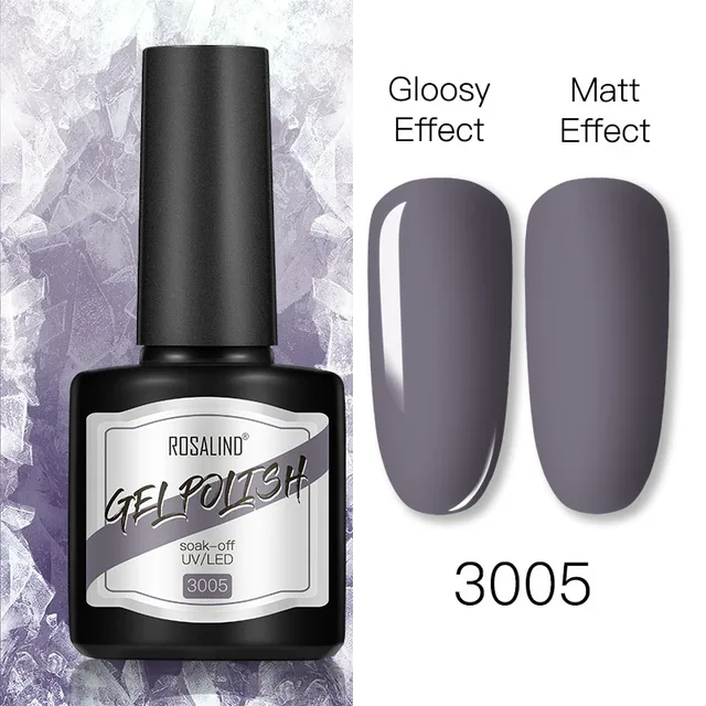ROSALIND 8ml Gel Nail Polish Shiny Matte Effect Gel Polish For Manicure Nail Art Design Semi Permanent Painting Varnishes Gel RS17-3005