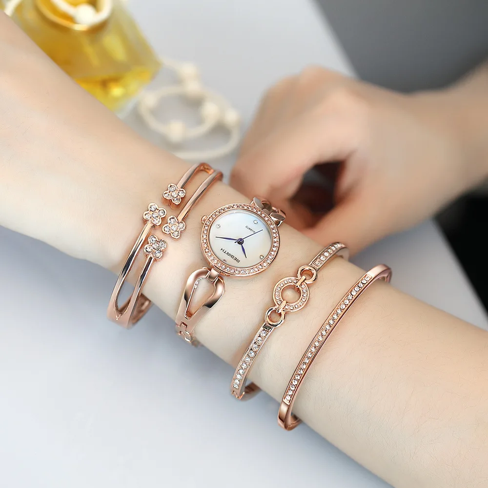 

Rebirth Li bo fu Watch Re077 Quartz Waterproof Bracelet Watch