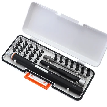 

19/30 Pcs Rechargeable Screwdriver Set Electric Screwdriver Hex Phillips Kit With Magnetic Bit Extension Mechanical Repair Tools