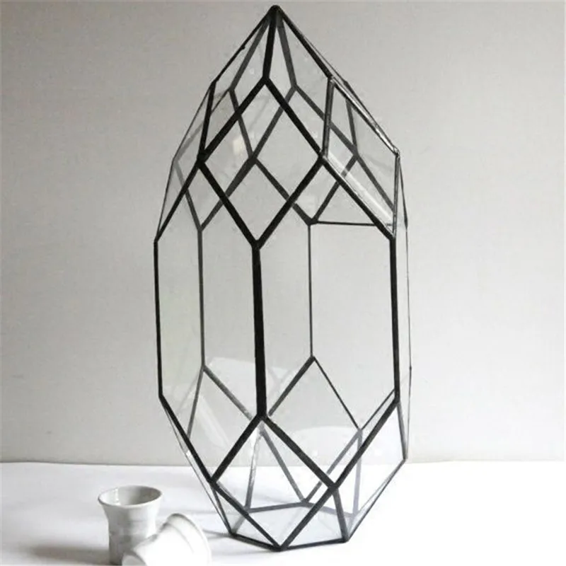 Mini Kas Huisvorm Zwart Terrarium Glazen Pot Met Deksel Voor Planten - Kweek Je Eigen Grote Glazen Terrarium Of Ecosysteem Decor Terrarium Plant