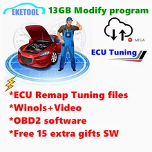 Herramienta de sintonización de archivos ECU para coches y camiones, 13GB, remapeo, programador FGTECH ECU