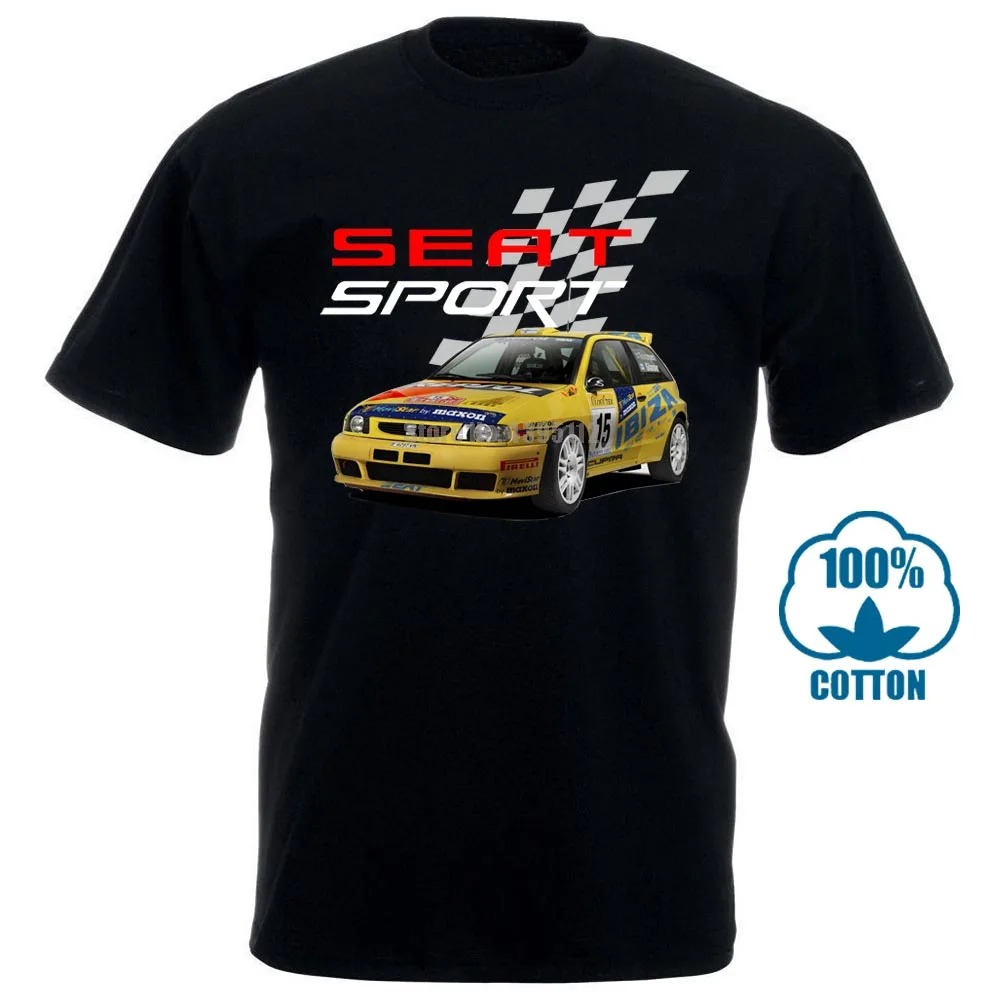 

2018 New Arrival Men'S Fashion Seat Ibiza Kit Car F2 Super 2000 Rally Wrc Soft Cotton T Shirt Trump Sweat Sporter T Shirt