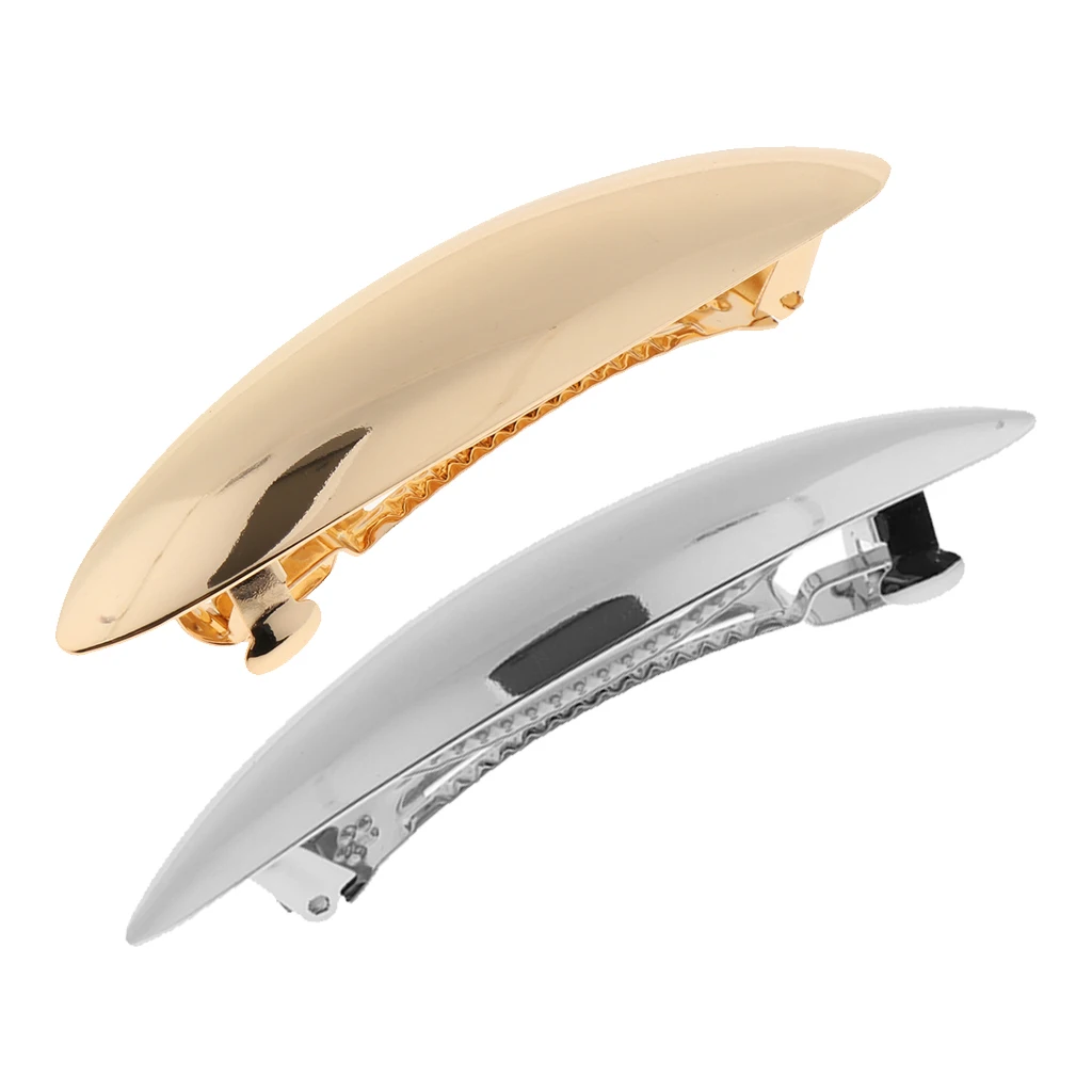 Elegant Leaf Automatic Spring Hair Barrette, Strong Holding Hairpin Jewelry Ponytail Holder Hair Clips Hair Ornament