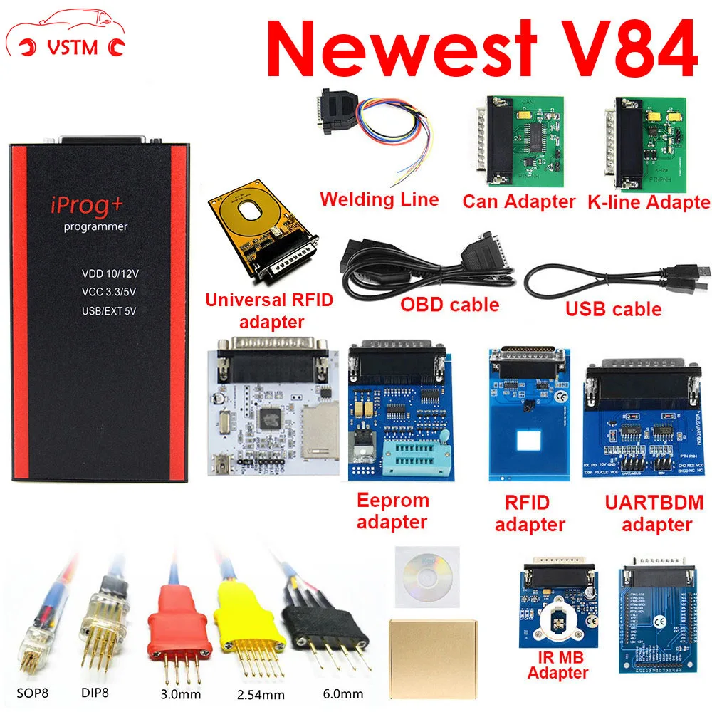 Программатор ключей высшего качества V84 Iprog + поддержка IMMO коррекция пробега