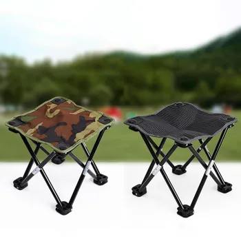 

Portable Camping Hiking Beach Fishing Chair Camouflage Folding Stool Lightweight Recreational Fishing Gear