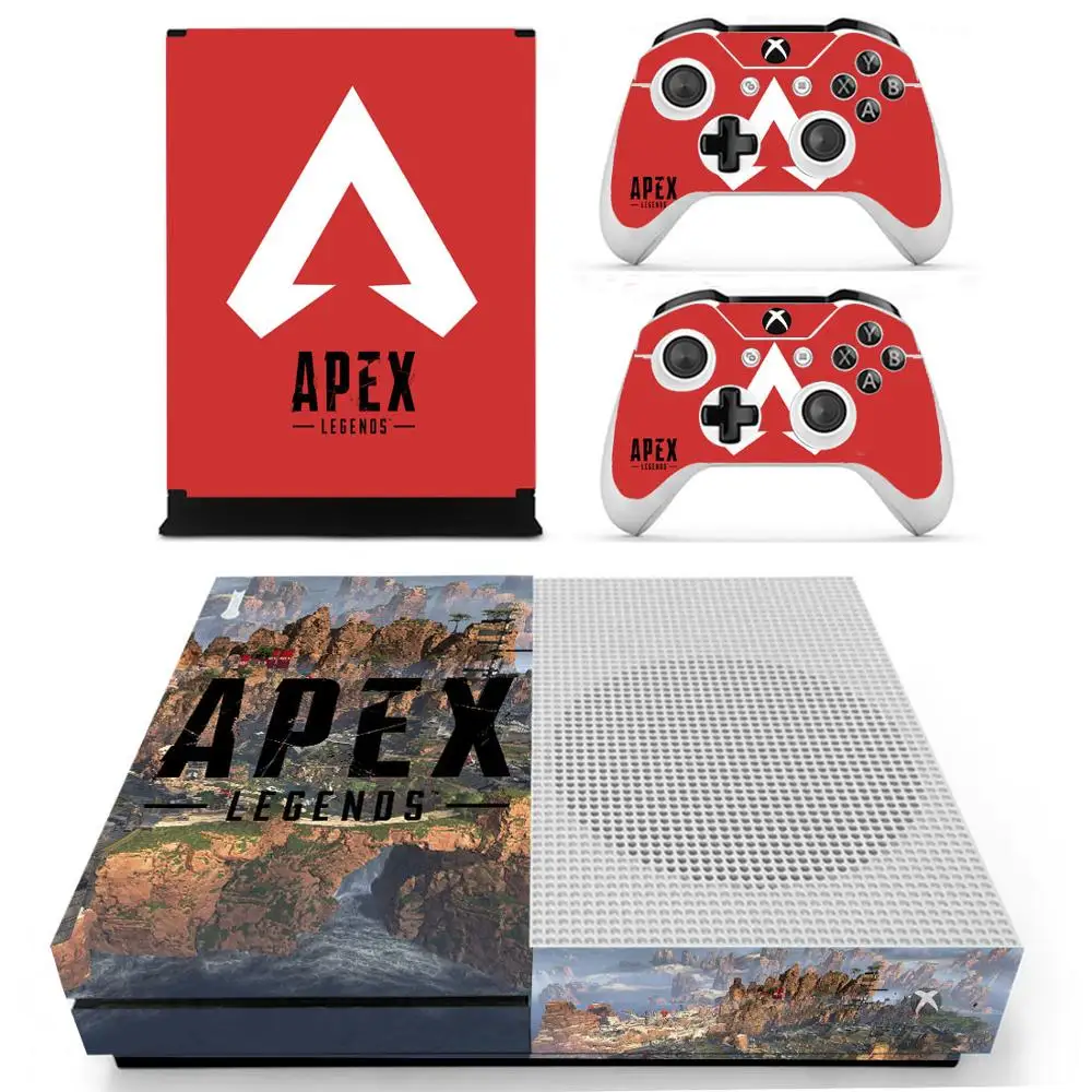 Apex legends наклейка s для Xbox One S Кожа Наклейка vinilo pegatina для Xbox one тонкая консоль и два контроллера