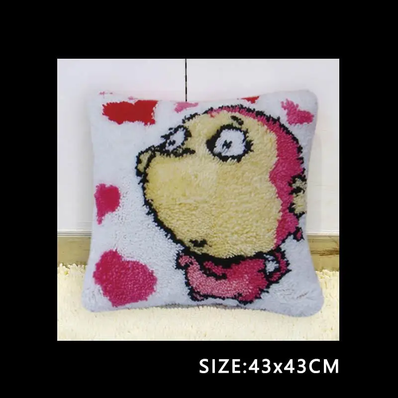 TI-ABZ032 Knoopkussen Foamiran DIY рукоделие крюк с защелкой подушки крюк с защелкой, накидка для подушки, вышивка DIY крест стежка Knooppakket 37/43/50 см - Цвет: TI-ABZ032