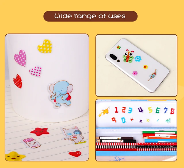 Kids Stickers 40 20 Different Sheets 3D Puffy Bulk Stickers for Girl Boy Birthday Gift Scrapbooking Teachers Animals Cartoon GYH 5