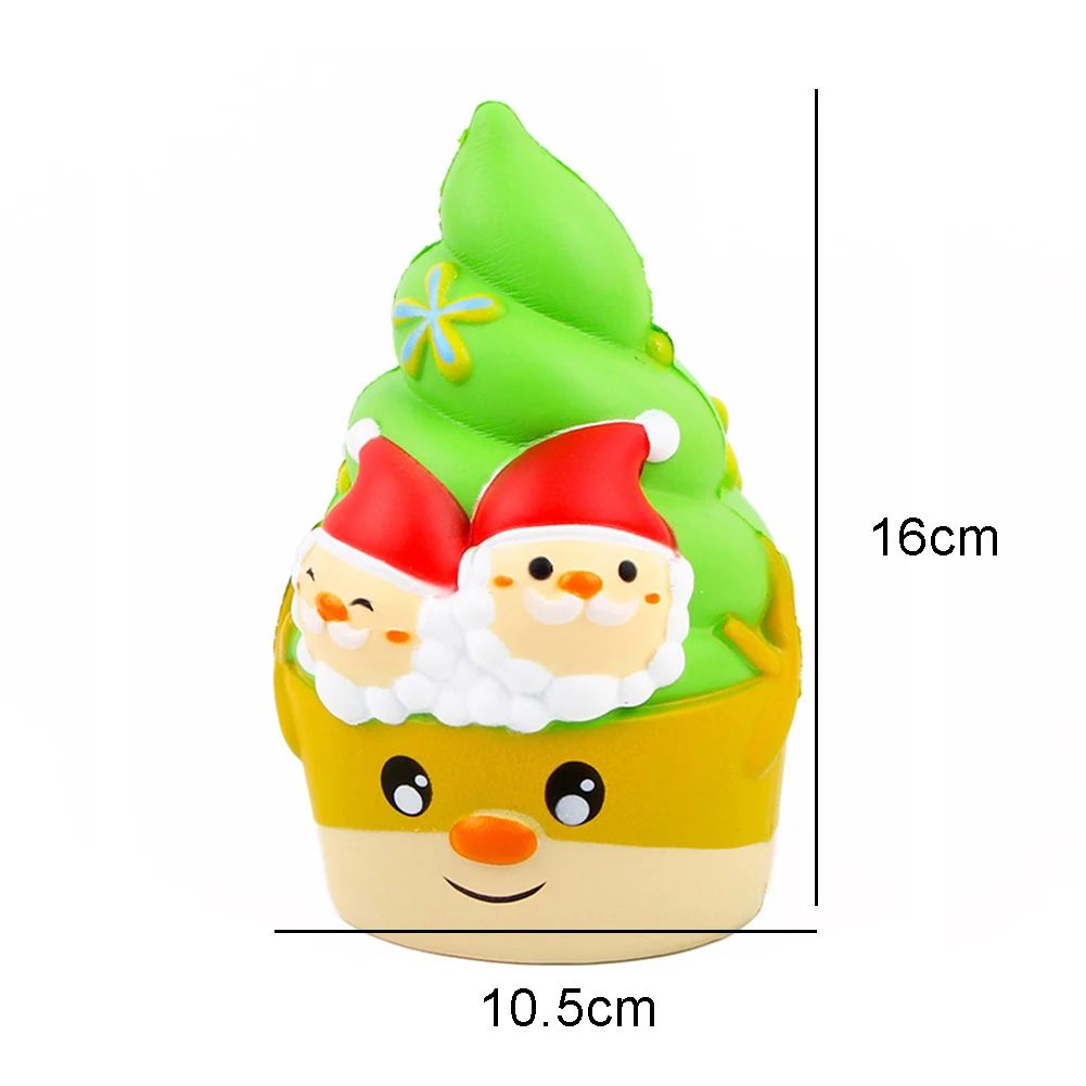 Мультяшный Санта-мороженое медленно растет облегчить стресс дети взрослые вентиляционные игрушки