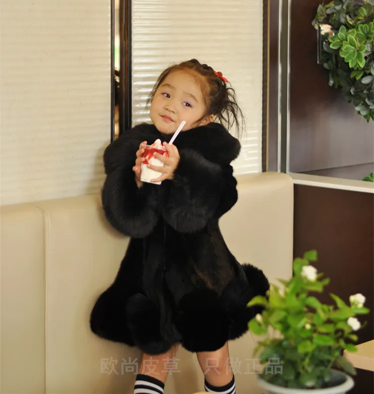 

Autumn And Winter 2018 New Style Children Imitation Fur Coat Girls Korean-style Imitation Mink Fox Fur Thick Parent And Child-
