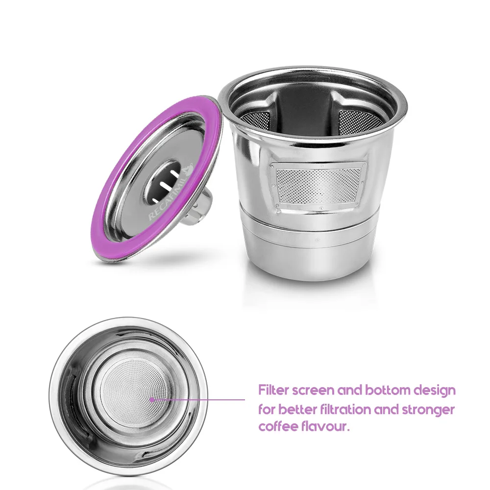 Top Seller Stainless Steel K-Cup Compatible With Keurig 1.0 & 2.0 Brewer Reusable Coffees Filter K Cup Baskets