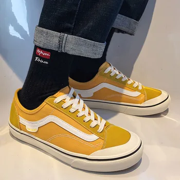 

Mens Canvas Shoes Low Cut Lace Up Sneakers Outdoor Walking Running Sport Shoe Breathable Trainers Trendy Tenis Masculino Adulto